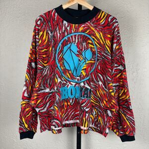 Ironman Triathalon RARE Vintage Hawaii Crazy Lava Print AOP Boxy XL Longsleeve